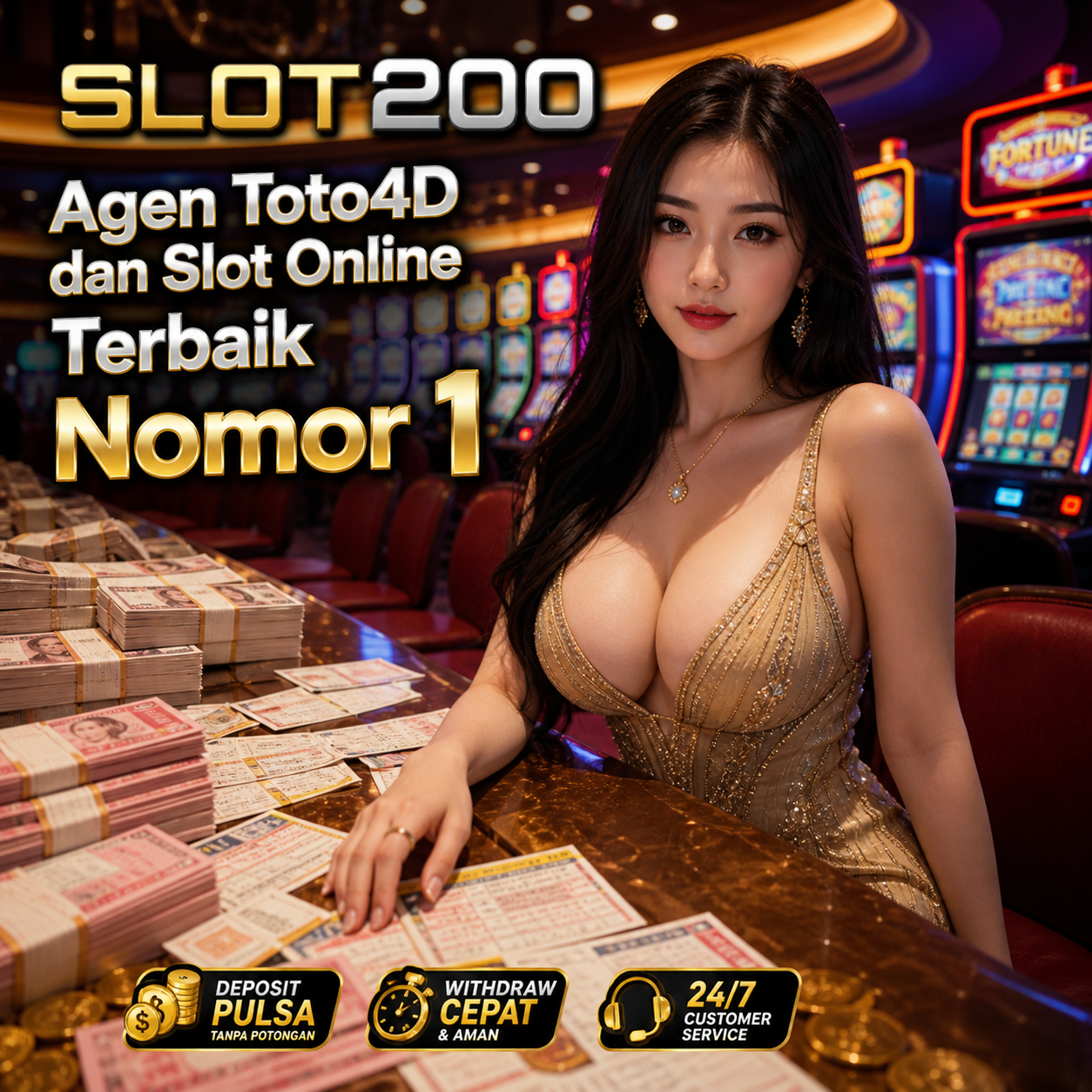 SLOT200 Agen Toto4D dan Slot Online Terbaik Nomor 1